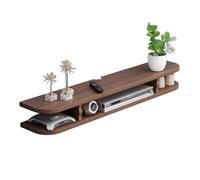 Mobile Sospeso Soggiorno Multifunzionale Appendiabiti a Parete Non Verniciato Pannelli Artificiali Mobili TV Grande Capacità Svuotare Divisorio di Stoccaggio Tavolo Tv(Brown,60x22x15cm)
