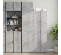 Mobile Sottile Grigio Cemento 50x42,5x225 cm in Truciolato