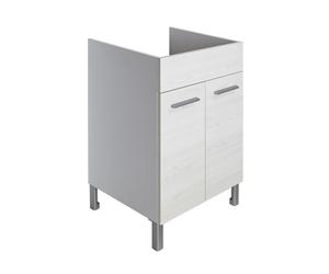 Mobile sotto lavabo lavanderia 60x50 per lavatoio pilozzo in ceramica o plastica