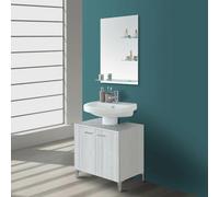 Mobile sotto lavabo universale 70 cm grigio con 2 ante Desya