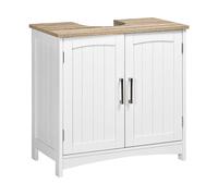 MOBILE SOTTOLAVABO KLEANKIN IT834-356ND - Armadio in MDF legno e bianco con 2 porte e 1 ripiano
