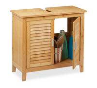 Mobile sottolavabo Mobiletto da bagno Armadietto salvaspazio 50 kg 2 ante