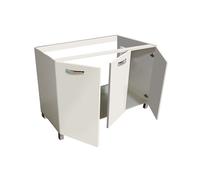 Mobile sottolavello cucina 120 cm 3 Ante Bianco o Legno MabelOnline