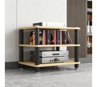 Mobile stereo con ripiani regolabili, rack audio come supporto multimediale | Rack audio, mobile contenitore multimediale, supporto stereo, dissipazione del calore(Black,50cm/20in)
