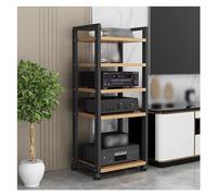Mobile Stereo Hi fi Rack Armadietto For Componenti Audio/video Con Supporto Multimediale A 5 Livelli Alto 120 Cm/47 Pollici, Armadio Rack For Componenti Stereo(White)