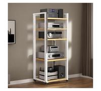Mobile Stereo Hi Fi Rack Hifi Supporto Audio, Supporto Multimediale A Più Livelli, Scaffale Hi-Fi Multifunzionale For Soggiorno, Mobiletto For Giradischi Con Ripiano Regolabile(White)