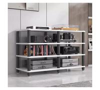 mobile stereo hi fi rack hifi Supporto For TV Stereo Multimediale For L'intrattenimento Domestico A 4 Livelli, Mobiletto For Componenti Audio E Video Ad Angolo, Scaffale For Giradischi, Amplificatore,