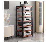 mobile stereo hi fi rack hifi Supporto Multimediale A 4/5/6/7 Livelli, Componente Stereo Rack, Home Office Theater Cucina Video Torre Attrezzatura Giradischi Ricevitore Unità Di Archiviazione, Console