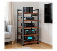 Mobile Stereo Hi Fi Rack Hifi Supporto Multimediale AV A 5 Livelli, Mobile AV For Soggiorno, Rack Audio For Componenti, Ripiano Multimediale Regolabile In Altezza(A)