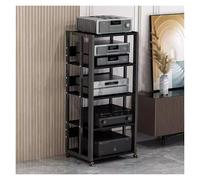 mobile stereo hi fi rack hifi Supporto Multimediale Da Soggiorno A 5 Livelli For Console Di Gioco, Grande Torre Audio Video Mobile Mobile For Componenti For Centro Di Intrattenimento Home Theater, Rip