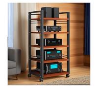 Mobile Stereo Hi Fi Rack Hifi Supporto per amplificatore For Soggiorno, Mobile Rack AV, Torre Di Archiviazione Multimediale, Rack For Apparecchiature Audio Con Ruota Bloccabile(A)