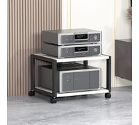 Mobile Stereo Hifi Rack HiFi Supporto Cabinet Audio, Mobiletto Stereo L'intrattenimento Domestico, Sistema Domestico for L'intrattenimento(White,49cm/19.2in)