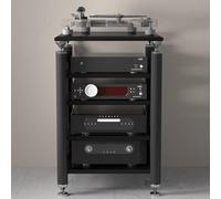 Mobile Stereo Rack Armadietto Scaffali Per Videoregistratori, Espositori Per Cd, Supporti Multimediali, Ripiani Per Videogiochi, Supporti Multimediali Con Prese Multiple, Supporti Per L'I