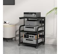 Mobile Stereo Rack Armadietto Supporto Per Componenti A 3 Livelli, Rack Stereo Con Ruote, Supporto Per Videoregistratore Moderno, Supporto Per Giradischi, Centro Di Intrattenimento Angola