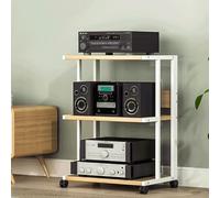 Mobile stereo rack e supporti stereo supporti per supporti multimediali ripiani per TV da gioco rack per torre audio rack per ripiani audio supporto multimediale AV, centro di intrattenimento angolare