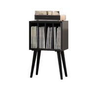 Mobile stereo Rack HiFi, Cabinet Audio HiFi, Componenti Stereo Mobiletto Portaoggetti for Vinili, Mensola Porta Giradischi for Camera da Letto e Soggiorno A 4 Livelli(Black)