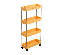 Mobile Storage Rack - Carrello multistrato per casa e bagno, design dal pavimento al soffitto