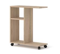 BIM Furniture Organizer per tavolino da caffè Trasco 1 su ruote, 60 cm, per computer portatile, comodino, divano, mensola (rovere Sonoma)