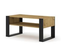 MOBILE TAVOLINO DA CAFFE' PIANO PC 2 PIANI QUERCIA 100x53.20x47.50cm MONDI
