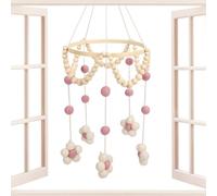 Mobile Toy, Crib Wind Chime, 23.62x7.68in Authentic Soft Gentle Sound | Compact Cute Animal Design, Hanging Bell Decorations for Bassinet, Playpen, Nursery, Bedroom