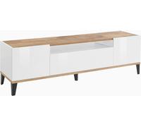 Mobile TV 2 Ante 1 Cassetto 160x40x47 cm Sunrise Acero Pereira e Ardesia