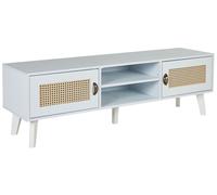 Mobile TV 2 ante 2 scaffali in MDF colore bianco e beige Parton
