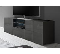 Mobile TV 2 Porte 2 Nicchie in Melamina 181x42x57cm TFT Chequers Antracite