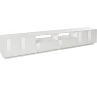 Mobile TV 4 Ante 2 Cassetti 260x41,4x46 cm Bloom Bianco Lucido