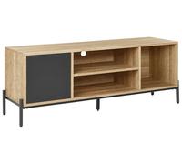 Mobile TV a 1 anta con 2 ante aperte in legno chiaro e grigio Moines
