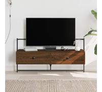 Mobile TV a Muro Rovere Marrone 100,5x30x51cm Legno Multistrato Mobile Basso Soggiorno Mobile Per Tv Mobili Soggiorno Mobile Porta Tv Soggiorno per Sala Giochi Ingresso Sala Studio Camera Da Letto