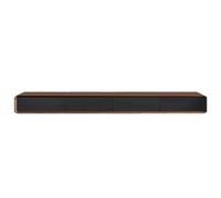 Mobile TV a parete con contenitore, console mobile stretta in legno massello per spazi abitativi minimalisti (nero noce, 24-200 cm)