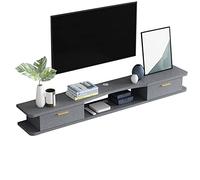 Mobile TV a parete mobile per TV con 2 ante console multimediale mensola portaoggetti per soggiorno e camera da letto elegante armadio sospeso (colore: D Dimensioni: 100 cm)