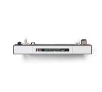 Mobile TV a parete, supporto per TV sospeso con 2 cassetti, media Entertainment Center, ripiani multimediali (grigio+bianco, 120 cm)