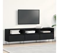 Mobile TV Antico in Legno con 6 Scomparti, Supporto TV Robusto e Stabile, Elegante Contenitore per Soggiorno per Libri, Riviste e Dvd, Spazioso e Funzionale