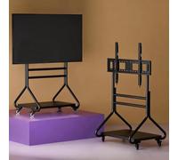 Mobile TV Con Rotelle, Mobile TV Portatile Per Camera Da Letto Con Ripiano, Supporto Universale Da Pavimento Per TV, Con Una Portata Massima Di 100 Kg, Adatto Per Soggiorni, Camere Da Letto(nero)