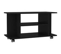 Mobile TV con Ruote Nero 80x40x40 cm in Truciolato mobile tv soggiorno tavolo per tv mobiletto tv mobile da soggiorno mobile porta televisione,Adatto a soggiorno,camera da letto,ufficio