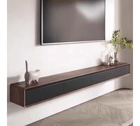 Mobile TV Galleggiante 160-240cm TV Media Console Mobile TV Galleggiante Panchina TV Multi Large Storage Sotto La TV Lowboard Con Cassetti Supporto Router(Brown-A,160 * 24 * 18cm)