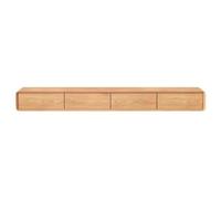 Mobile TV Galleggiante 160-240cm TV Media Console Mobile TV Galleggiante Panchina TV Multi Large Storage Sotto La TV Lowboard Con Cassetti Supporto Router(Wood,240 * 24 * 18cm)
