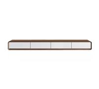 Mobile TV Galleggiante 160-240cm TV Media Console Mobile TV Galleggiante Panchina TV Multi Large Storage Sotto La TV Lowboard Con Cassetti Supporto Router(White-B,240 * 24 * 18cm)