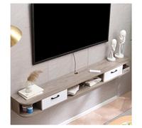 Mobile TV galleggiante con 2 ante, centro intrattenimento a parete, 150 cm, mensola multimediale per console TV con spazio per soggiorno e camera da letto, decorazione moderna per la casa