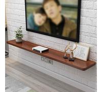 Mobile TV galleggiante - Mensola in legno a parete con superficie portaoggetti per soggiorno e camera da letto