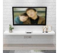 Mobile TV galleggiante - Mensola in legno a parete con superficie portaoggetti per soggiorno e camera da letto