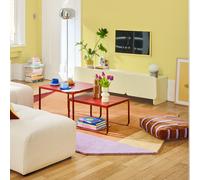 Mobile TV hi-fi laccato, 3 ante, larghezza 170 cm, CESCO Giallo TU