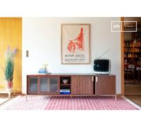 Mobile TV in legno scuro Aurora