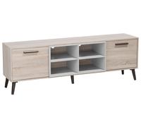 Mobile TV in naturale color legno e grigio Alloa