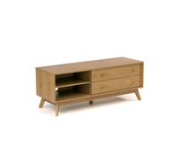 mobile TV Kensal , Grande quercia in legno massello, MFC, dimensioni 130 x 45 x h50 cm, peso 32 Kg, finitura quercia quercia