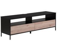 Mobile TV legno chiaro e nero Sydney