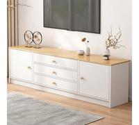 Mobile TV Moderno di metà secolo, mobiletto Porta TV in Legno con Contenitore, credenza, Tavolo da Buffet, mobiletti for Soggiorno, Cucina, Sala da Pranzo, Ingresso, Ufficio(4,L-120cm/47.24IN)