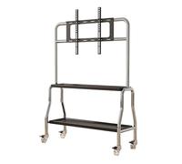 Mobile TV portatile per 40 schermi da 75 pollici, può contenere fino a 49,9 kg, carrello TV mobile con ruote, ideale per soggiorno, camera da letto, angolo esterno, piccolo dormitorio (nero)