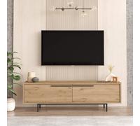 Mobile TV Puka 45x160x35,5 Truciolato Ferro Rovere Chiaro Grigio Scuro Moderno